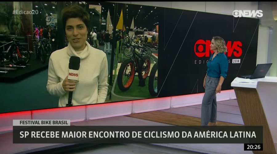 Você está visualizando atualmente Pedalla foi destaque no Globo News durante festival Bike Brasil em São Paulo